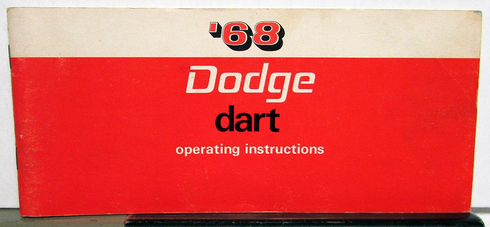 1968 Dodge Dart Owners Manual Care & Operation Instructions Original 340