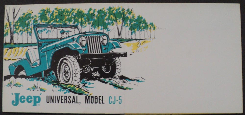 1961 4WD Jeep Universal Model CJ-5 Sales Brochure 4-Cyl F-Head Hurricane Engine