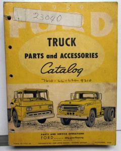 1959 Ford Truck Parts Catalog Manual F 100 250 350 Pickup Diesel HD Tilt Cab