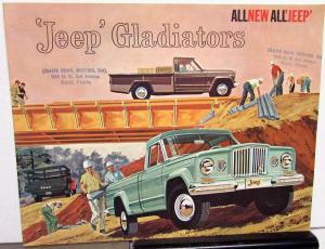 1963 Jeep Gladiators J200 J300 Truck Original Sales Brochure Kaiser