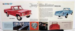 1963 Jeep Gladiators J200 J300 Truck Original Sales Brochure Kaiser