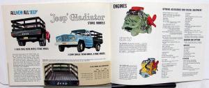 1963 Jeep Gladiators J200 J300 Truck Original Sales Brochure Kaiser