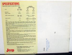 1963 Jeep Gladiators J200 J300 Truck Original Sales Brochure Kaiser