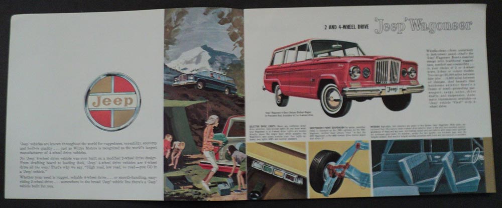 1962 Jeep Complete Line Original Sales Brochure Willys Overland Truck