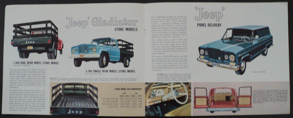 1962 Jeep Complete Line Original Sales Brochure Willys Overland Truck