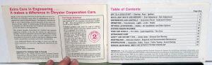 1975 Dodge Monaco Owners Manual Care & Operations Instructions Original