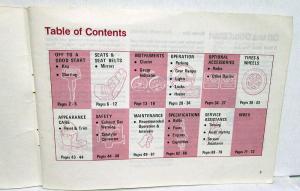 1978 Dodge Challenger Owners Manual Care & Operations Instructions Original