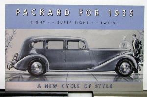 1935 Packard Super Eight Twelve Model 1200 1201 1202 1204 1205 1206 Brochure