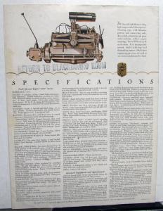 1933 Nash Special Eight Sedan Roadster Coupe 1170 Series Sales Folder Original