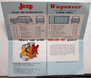 1963 Jeep Wagoneer 2WD 4WD Original Sales Brochure