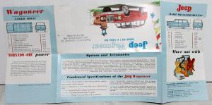 1963 Jeep Wagoneer 2WD 4WD Original Sales Brochure