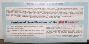 1963 Jeep Wagoneer 2WD 4WD Original Sales Brochure