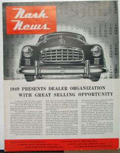 1949 Nash News Vol 13 No 1 Jan Issue Zone Manager Rambler El Segundo Plant Serv