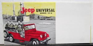 1963 Jeep Universal CJ-6 4WD Overland Sales Brochure Mailer