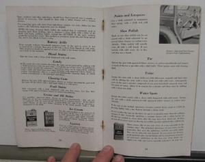 1937 Plymouth P3 P4 Owners Manual Care & Operations Instructions Original