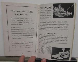 1937 Plymouth P3 P4 Owners Manual Care & Operations Instructions Original