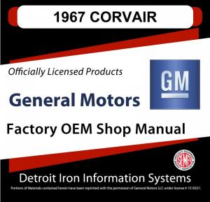 1967 Chevrolet Corvair Shop Manuals & Parts Books CD