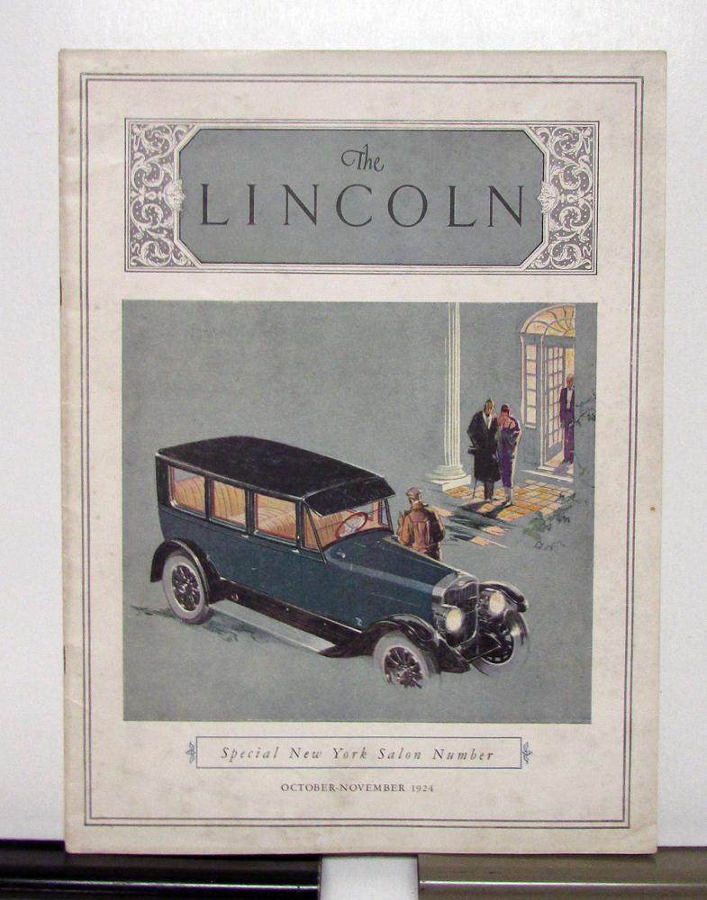 1924 1925 Lincoln Brougham Limousine Cabriolet Phaeton OctNov Magazine