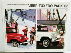 1964 Jeep Tuxedo Park Mark IV Sales Brochure ORIGINAL Kaiser