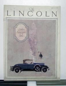 1926 Lincoln Phaeton July-August Magazine
