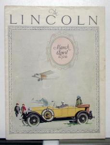 1926 Lincoln March-April Magazine