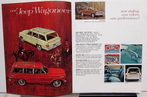 1965 Jeep 2WD 4 WD Full Line Sales Brochure Wagoneer Gladiator Universal Tuxedo