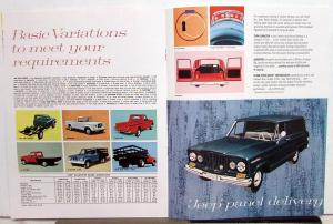 1965 Jeep 2WD 4 WD Full Line Sales Brochure Wagoneer Gladiator Universal Tuxedo