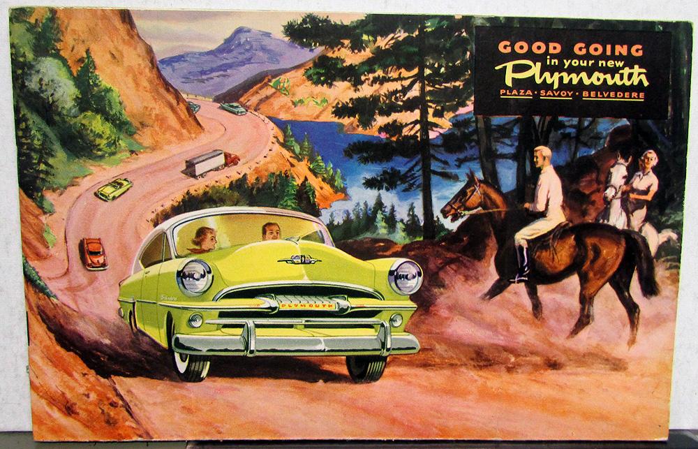 1954 Plymouth Plaza Savoy Belvedere Owners Manuals Care & Operation Instructions