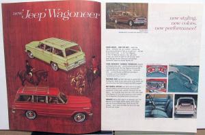 1965 Jeep Wagoneer Gladiator Panel Delivery Universal Tuxedo Sales Brochure Golf