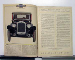 1927 Chevrolet Imperial Landau Sales Brochure