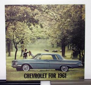 1961 Chevrolet Models Implala Bel Air Biscayne Station Wagon Corvair Brochure