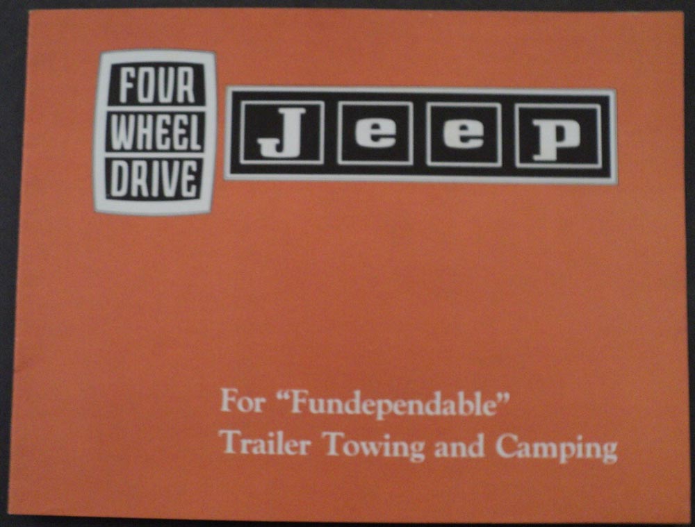 1965 Four Wheel Drive Jeep Trailer Towing and Camping Sales Brochure ORIGINAL
