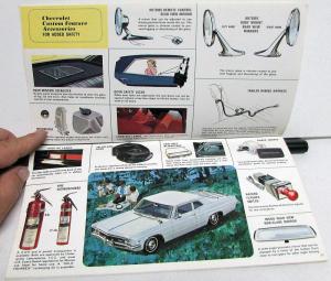 1966 Chevrolet Custom Feature Accessories Sales Brochure Caprice On Front Cover