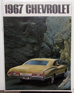 1967 Chevrolet Models Caprice Impala Bel Air Biscayne Station Wagon Brochure