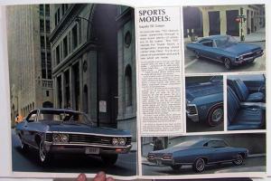 1967 Chevrolet Models Caprice Impala Bel Air Biscayne Station Wagon Brochure