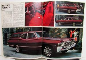 1967 Chevrolet Models Caprice Impala Bel Air Biscayne Station Wagon Brochure