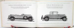 1928 Cadillac Motor Cars Prestige Sales Brochure & Envelope