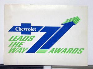 1971 Chevrolet Dealer Awards Catalog & Sales Brochure