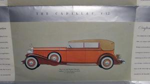 1932 Cadillac LaSalle Color Sales Folder Original Silver Metallic Printing