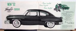 1952 Henry J Corsair Kaiser Frazer Sales Brochure Folder Original