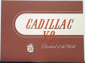 1938 Cadillac V8 Sales Portfolio With Four Plates Original