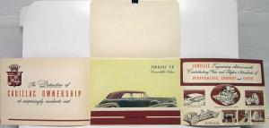 1938 Cadillac V8 Sales Portfolio With Four Plates Original