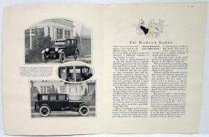 1924 Hudson Super Six Sedan Sales Folder
