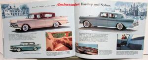 1958 AMC Rambler Ambassador V8 Rebel V8 Economy 6 Prestige Sales Brochure