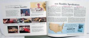 1958 AMC Rambler Ambassador V8 Rebel V8 Economy 6 Prestige Sales Brochure