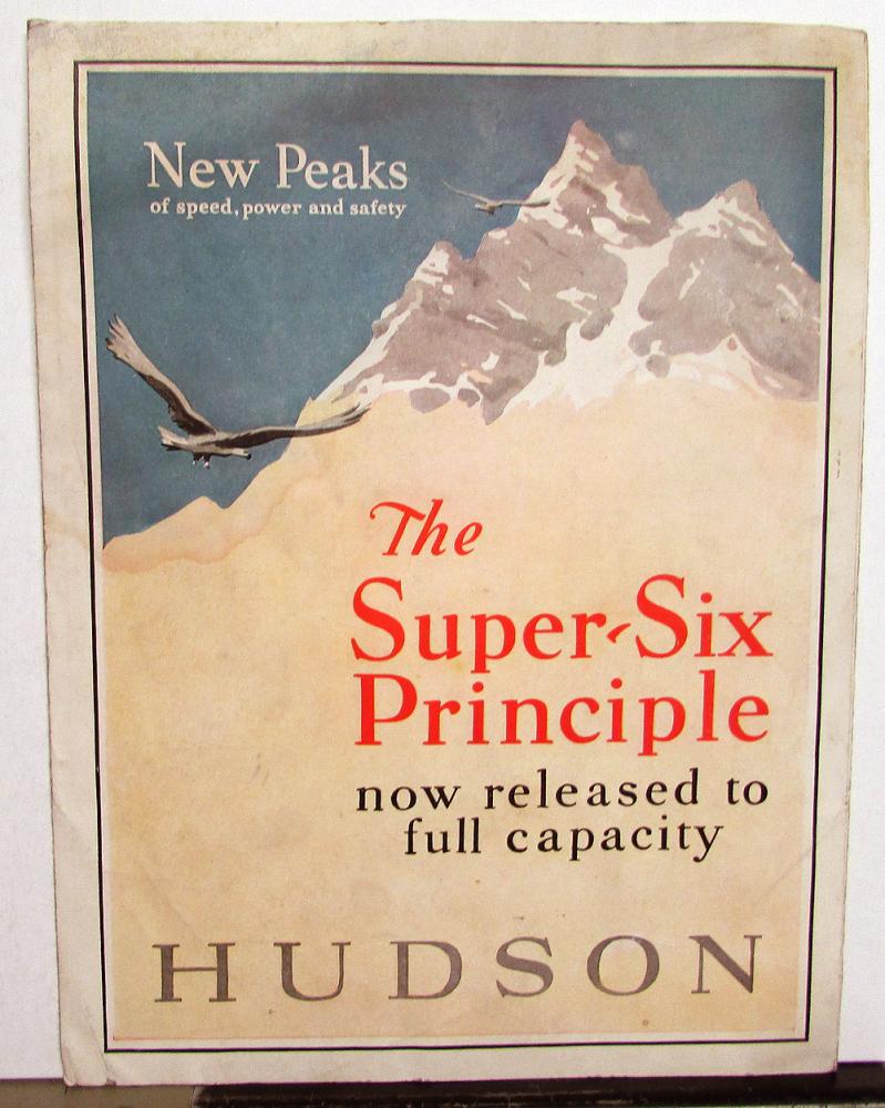 1927 Hudson Super-Six Principle Sales Folder
