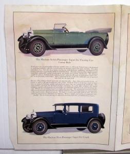 1927 Hudson Super-Six Principle Sales Folder