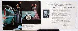 1959 AMC Rambler 6 Ambassador V8 Rebel V8 4 Door Sedans Wagons Sales Brochure XL