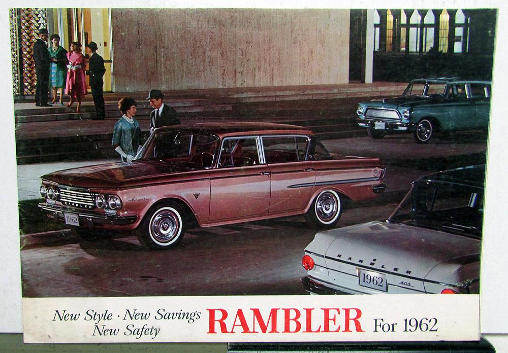 1962 AMC Rambler Ambassador V8 American Classic 6 Sales Brochure Original