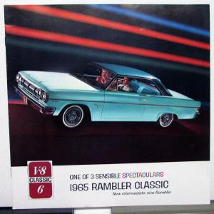 1965 Rambler Classisc V8 6 770 660 Cross Country Wagon Sales Brochure Orig XL